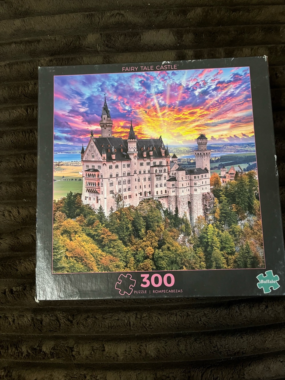 300-Piece Castle Sunset Jigsaw Puzzle - Multicolor